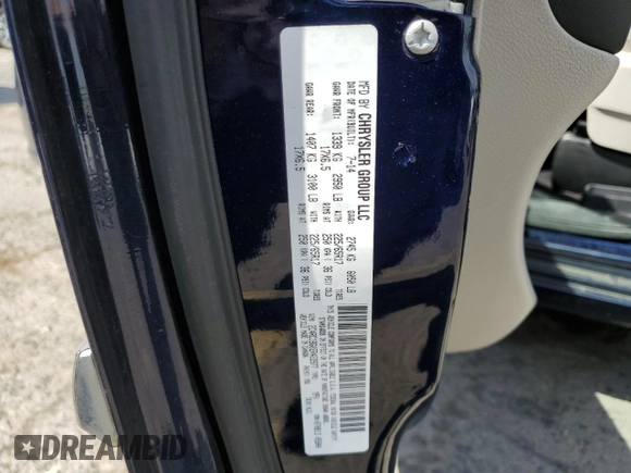 2014 Chrysler Town & Country Touring with VIN 2C4RC1BG0ER422877, listed as a Copart auction lot 54392755 with 117,605 mi miles and Salvage Title. Bid and sale history available at carsss.com. Image 13.