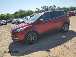 2015 Ford Escape Titanium with VIN 1FMCU0J99FUB10833, listed as a Copart auction lot 52291855 with 119,666 mi miles and Salvage Title. Bid and sale history available at DreamBid. Image 1.