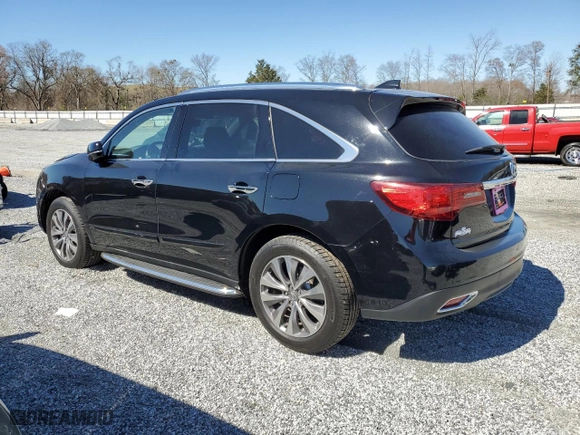 2014 Acura MDX Tech Pkg with VIN 5FRYD4H40EB013800, listed as a Copart auction lot 49662435 with 96,820 mi miles and Salvage Title. Bid and sale history available at carsss.com. Image 2.
