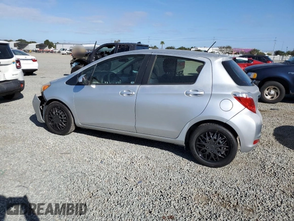 2014 Toyota Yaris L with VIN JTDKTUD35ED575352, listed as a Copart auction lot 47495895 with 92,410 mi miles and Salvage Title. Bid and sale history available at carsss.com. Image 2.