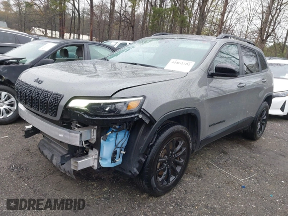 2023 Jeep Cherokee Altitude Lux with VIN 1C4PJMMB8PD114958, listed as a IAAI auction lot 41862302 with 64,341 mi miles. Bid and sale history available at carsss.com. Image 20.