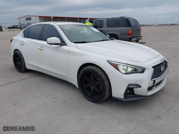 2021 Infiniti Q50 3.0t SENSORY with VIN JN1EV7CP7MM701533, listed as a IAAI auction lot 41200618 with 60,464 mi miles. Bid and sale history available at carsss.com. Image 1.