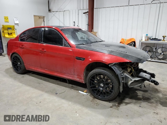 2008 BMW 3 Series M3 with VIN WBSVA93558E215296, listed as a Copart auction lot 81343534 with Not provided miles and Clean title. Bid and sale history available at DreamBid. Image 4.