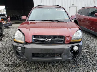 2007 Hyundai Tucson SE with VIN KM8JN12D47U665560, listed as a Copart auction lot 81152933 with 161,090 mi miles and Salvage Title. Bid and sale history available at carsss.com. Image 5.