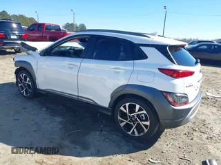 2023 Hyundai Kona Limited with VIN KM8K53A35PU044708, listed as a IAAI auction lot 41287608 with 17,074 mi miles. Bid and sale history available at carsss.com. Image 3.