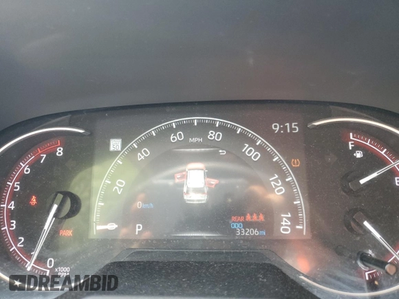 2023 Toyota RAV4 XLE Premium with VIN 2T3A1RFV0PC383809, listed as a Copart auction lot 59938405 with 33,206 mi miles and Salvage title. Bid and sale history available at DreamBid. Image 9.