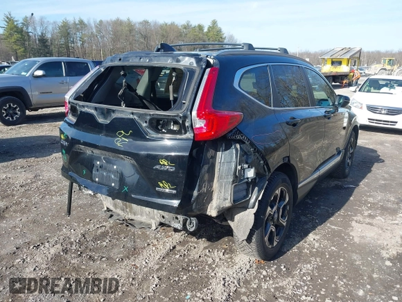 2019 Honda CR-V Touring with VIN 2HKRW2H95KH631787, listed as a IAAI auction lot 41844394 with 262,398 mi miles. Bid and sale history available at carsss.com. Image 6.