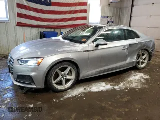 2019 Audi A5 Premium Plus with VIN WAUTNAF51KA013678, listed as a Copart auction lot 43049225 with 38,972 mi miles and Salvage Title. Bid and sale history available at DreamBid. Image 1.