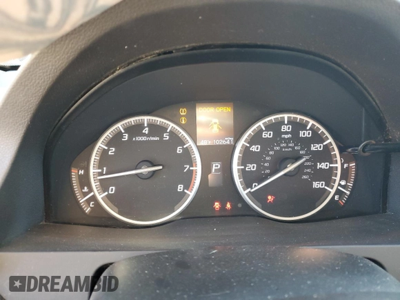 2017 Acura RDX with VIN 5J8TB4H34HL029879, listed as a Copart auction lot 50529325 with 102,641 mi miles and Salvage Title. Bid and sale history available at carsss.com. Image 9.