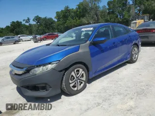 2016 Honda Civic Sedan LX with VIN 2HGFC2F53GH552129, listed as a Copart auction lot 53296125 with 96,997 mi miles and Salvage Title. Bid and sale history available at carsss.com. Image 1.
