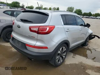 2013 Kia Sportage SX with VIN KNDPCCA69D7512637, listed as a Copart auction lot 53219644 with 87,076 mi miles and Clean Title. Bid and sale history available at carsss.com. Image 3.