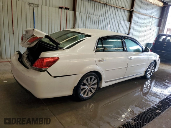 2011 Toyota Avalon with VIN 4T1BK3DB1BU417327, listed as a Copart auction lot 62760085 with 191,683 mi miles and Salvage title. Bid and sale history available at DreamBid. Image 3.