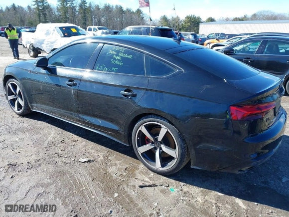 2024 Audi A5 Sportback S line Premium Plus with VIN WAUFACF56RA040390, listed as a IAAI auction lot 41683233 with 27,560 mi miles. Bid and sale history available at carsss.com. Image 3.