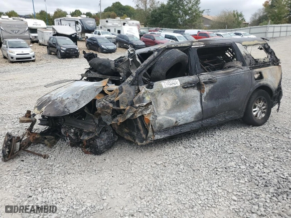2022 Kia Carnival LXS with VIN KNDNB4H37N6123501, listed as a Copart auction lot 71453424 with 0 mi miles and Salvage Title. Bid and sale history available at carsss.com. Image 1.