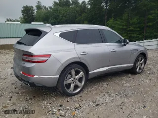 2024 Genesis GV80 with VIN KMUHCESC8RU178143, listed as a Copart auction lot 62821374 with 5,034 mi miles and Salvage Title. Bid and sale history available at carsss.com. Image 3.