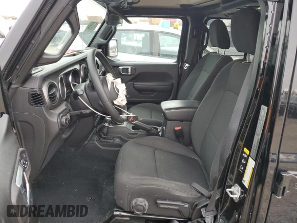 2022 Jeep Wrangler Unlimited Sport with VIN 1C4HJXDN4NW144864, listed as a Copart auction lot 81532584 with 34,830 mi miles and Salvage Title. Bid and sale history available at DreamBid. Image 7.