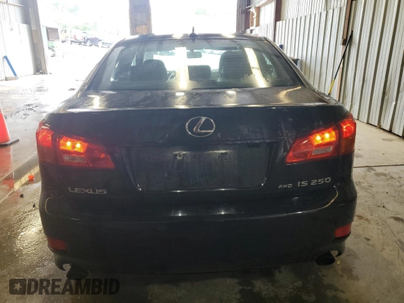 2007 Lexus IS 250 with VIN JTHCK262472009244, listed as a Copart auction lot 58128925 with 182,661 mi miles and Salvage title. Bid and sale history available at DreamBid. Image 6.
