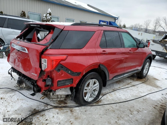 2021 Ford Explorer XLT with VIN 1FMSK8DHXMGB88858, listed as a Copart auction lot 45872965 with 62,501 mi miles and Non Repairable. Bid and sale history available at carsss.com. Image 3.