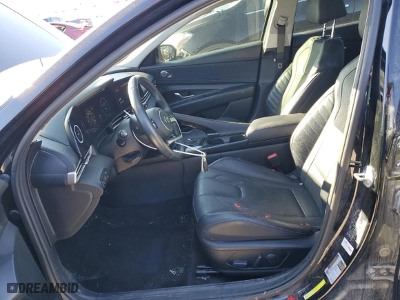 2021 Hyundai Elantra Hybrid Limited with VIN KMHLN4AJ5MU006108, listed as a Copart auction lot 82305844 with 67,757 mi miles and Non Repairable. Bid and sale history available at carsss.com. Image 7.