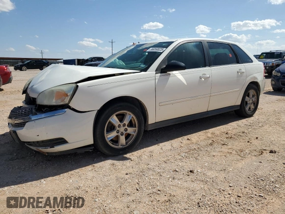 2005 Chevrolet Malibu Maxx LS z VIN 1G1ZT62895F175154, wystawiony jako Copart lot #56050025 z przebiegiem Nie podano mil oraz Szkoda całkowita • Salvage title. Historia ofert i sprzedaży dostępna na DreamBid. Obrazek 1.