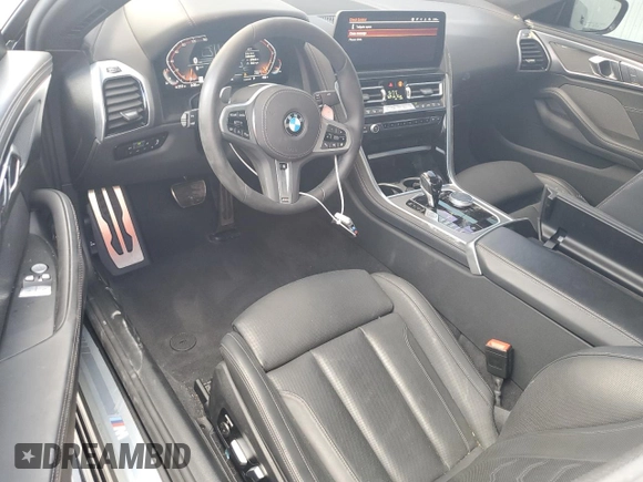 2025 BMW 8 Series 840i with VIN WBAAE4C04SCS91996, listed as a Copart auction lot 43319785 with 7,345 mi miles and Clean Title. Bid and sale history available at DreamBid. Image 8.
