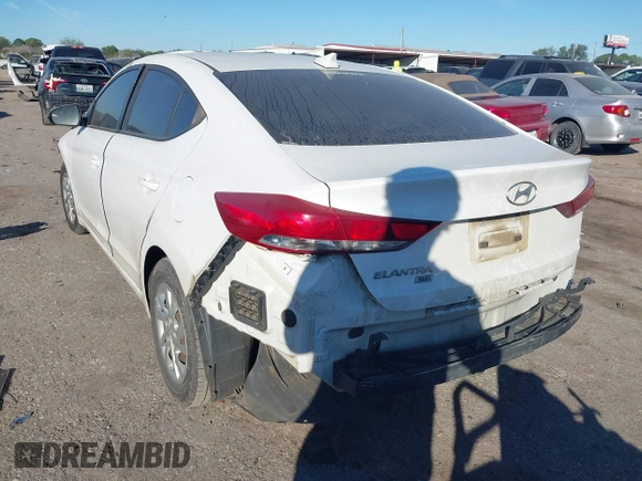 2017 Hyundai Elantra SE with VIN 5NPD74LF3HH184868, listed as a IAAI auction lot 40910611 with 155,810 mi miles and . Bid and sale history available at DreamBid. Image 3.
