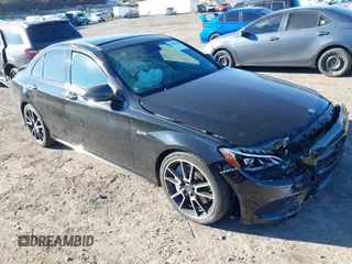 2017 Mercedes-Benz C 43 AMG with VIN 55SWF6EB2HU190238, listed as a IAAI auction lot 41022080 with 64,672 mi miles and . Bid and sale history available at DreamBid. Image 1.