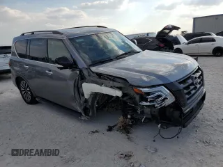 2021 Nissan Armada SL with VIN JN8AY2BB5M9790943, listed as a Copart auction lot 68871694 with 64,539 mi miles and Salvage Title. Bid and sale history available at carsss.com. Image 4.