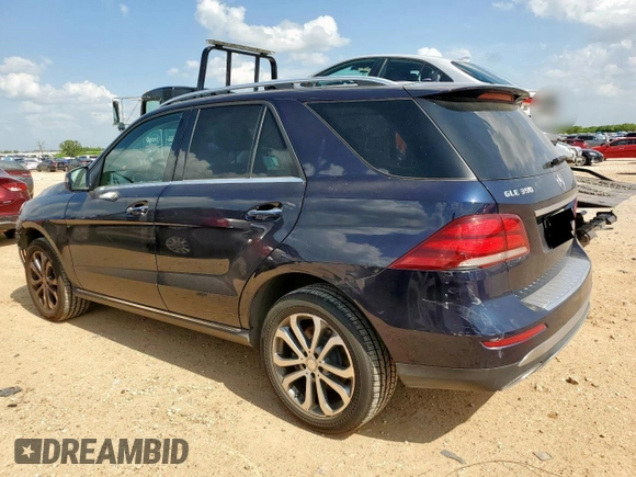 2016 Mercedes-Benz GLE 350 with VIN 4JGDA5HB7GA658965, listed as a Copart auction lot 62272645 with 126,563 mi miles and Salvage title. Bid and sale history available at DreamBid. Image 2.