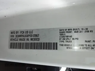 2023 Ram ProMaster Cargo with VIN 3C6MRVJG6PE512967, listed as a IAAI auction lot 41728126 with 102,133 mi miles and . Bid and sale history available at DreamBid. Image 9.
