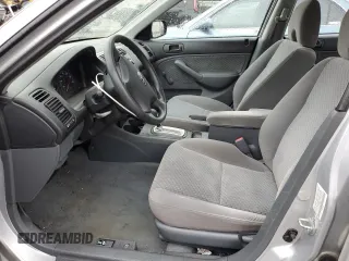 2005 Honda Civic VP with VIN 1HGES16355L008304, listed as a Copart auction lot 53081065 with 37,176 mi miles and Salvage Title. Bid and sale history available at DreamBid. Image 7.