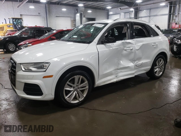 2017 Audi Q3 Premium Plus with VIN WA1JCCFS8HR001694, listed as a Copart auction lot 38311113 with 60,086 mi miles. Bid and sale history available at carsss.com. Image 1.