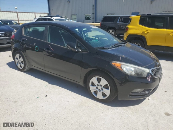 2016 Kia Forte 5-Door LX with VIN KNAFK5A89G5593762, listed as a Copart auction lot 48981265 with 0 mi miles and Salvage Title. Bid and sale history available at carsss.com. Image 4.