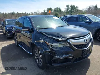 2016 Acura MDX w/Tech with VIN 5FRYD4H4XGB044488, listed as a IAAI auction lot 41963890 with 168,386 mi miles. Bid and sale history available at carsss.com. Image 13.