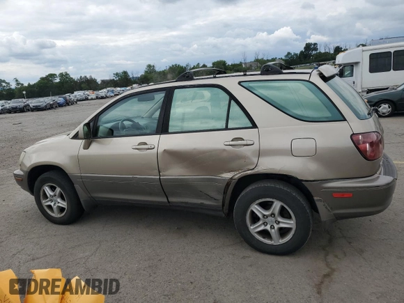 1999 Lexus RX 300 Luxury SUV with VIN JT6HF10U7X0087326, listed as a Copart auction lot 56225104 with 205,537 mi miles and Salvage Title. Bid and sale history available at carsss.com. Image 2.