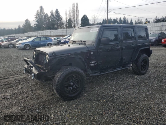 2018 Jeep Wrangler JK Unlimited Sport S with VIN 1C4BJWDG4JL854814, listed as a Copart auction lot 85487214 with 78,577 mi miles and Salvage Title. Bid and sale history available at carsss.com. Image 1.