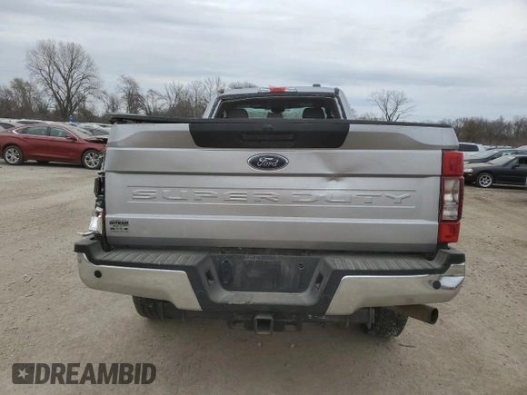 2022 Ford F-250 XL with VIN 1FTBF2B62NED30463, listed as a Copart auction lot 81874934 with 28,994 mi miles and Salvage title. Bid and sale history available at DreamBid. Image 6.