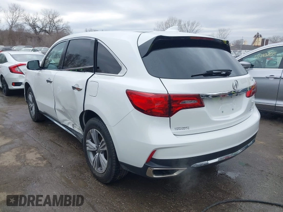 2020 Acura MDX with VIN 5J8YD4H30LL045764, listed as a IAAI auction lot 41697580 with 36,410 mi miles. Bid and sale history available at carsss.com. Image 3.