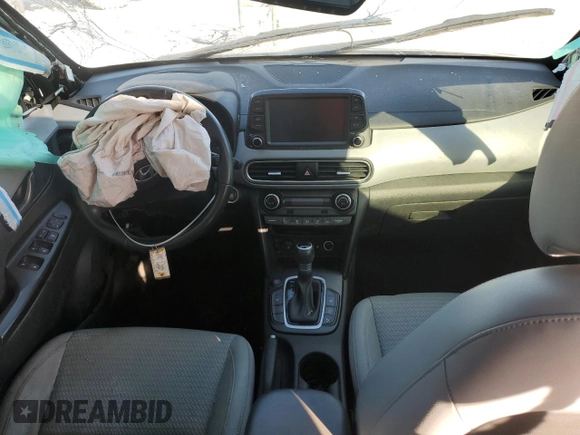 2020 Hyundai Kona Ultimate with VIN KM8K53A55LU493608, listed as a Copart auction lot 85907294 with 0 mi miles and Salvage Title. Bid and sale history available at carsss.com. Image 8.