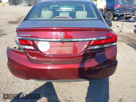 2015 Honda Civic LX with VIN 19XFB2F59FE026566, listed as a IAAI auction lot 41898679 with 42,112 mi miles. Bid and sale history available at carsss.com. Image 17.