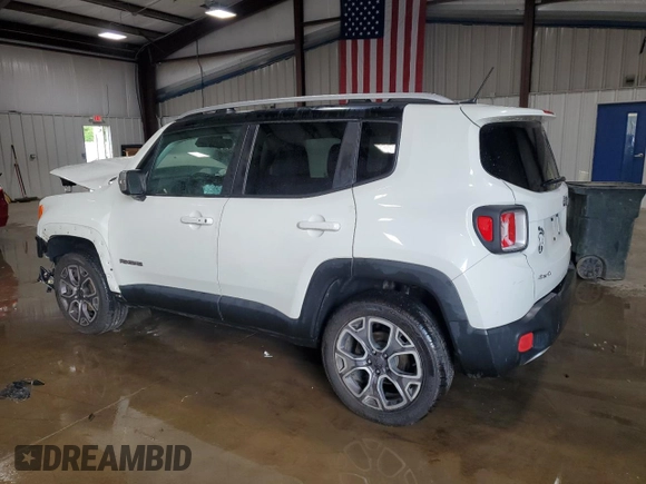 2016 Jeep Renegade Limited with VIN ZACCJBDT9GPC90284, listed as a Copart auction lot 61568865 with 104,099 mi miles and Salvage title. Bid and sale history available at DreamBid. Image 2.