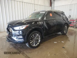 2018 Infiniti QX80 with VIN JN8AZ2NEXJ9194354, listed as a Copart auction lot 87334434 with 0 mi miles and Non Repairable. Bid and sale history available at carsss.com. Image 1.