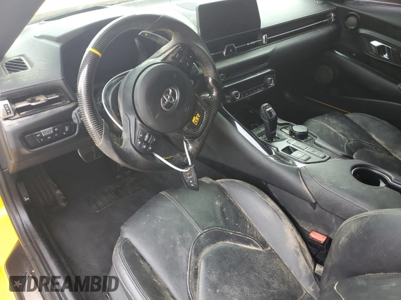2020 Toyota GR Supra 3.0 with VIN WZ1DB4C08LW024774, listed as a Copart auction lot 74822354 with 0 mi miles and Salvage Title. Bid and sale history available at carsss.com. Image 8.