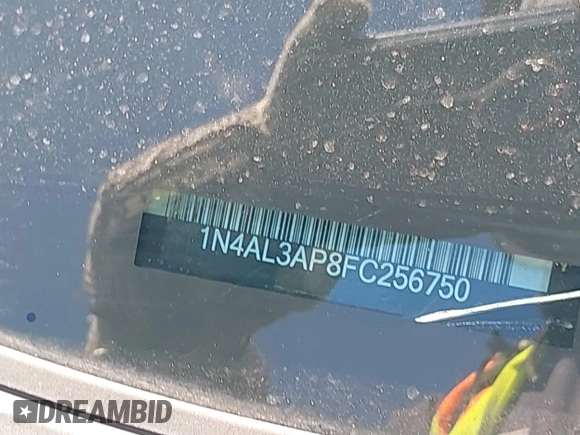 2015 Nissan Altima SV z VIN 1N4AL3AP8FC256750, wystawiony jako IAAI lot #41715571 z przebiegiem 166 280 mil mil oraz . Historia ofert i sprzedaży dostępna na DreamBid. Obrazek 12.