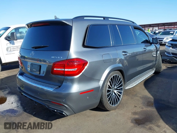 2018 Mercedes-Benz GLS 63 AMG with VIN 4JGDF7FE2JB036480, listed as a IAAI auction lot 39798161 with 38,731 mi miles and . Bid and sale history available at DreamBid. Image 4.