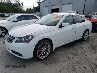 2007 Infiniti M45 Sdn with VIN JNKBY01E87M402880, listed as a Copart auction lot 70712314 with 131,306 mi miles and Salvage Title. Bid and sale history available at carsss.com. Image 1.