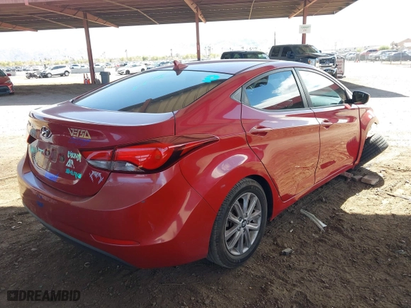 2015 Hyundai Elantra Limited with VIN KMHDH4AEXFU421328, listed as a IAAI auction lot 41777321 with 147,230 mi miles. Bid and sale history available at carsss.com. Image 4.