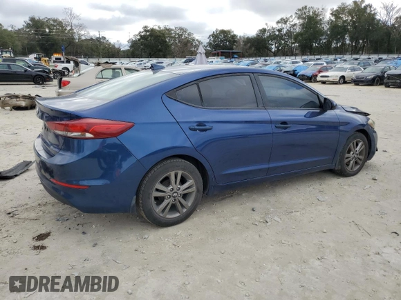 2017 Hyundai Elantra SE with VIN 5NPD84LF8HH105434, listed as a Copart auction lot 89069285 with 124,999 mi miles and Salvage Title. Bid and sale history available at DreamBid. Image 3.