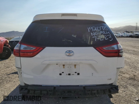 2017 Toyota Sienna LE Auto Access Seat with VIN 5TDKZ3DC1HS892966, listed as a Copart auction lot 67162303 with 0 mi miles and Salvage Title. Bid and sale history available at carsss.com. Image 6.