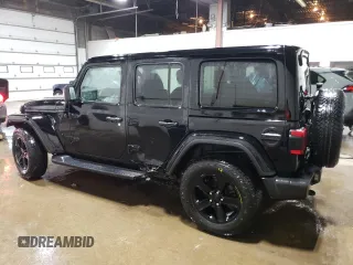 2021 Jeep Wrangler Unlimited Sahara Altitude с VIN 1C4HJXEN3MW796808, выставлен на аукционе Copart как лот 88975515 с пробегом 25 824 миль миль и Списание • Salvage title. История ставок и продаж доступна на DreamBid. Изображение 2.